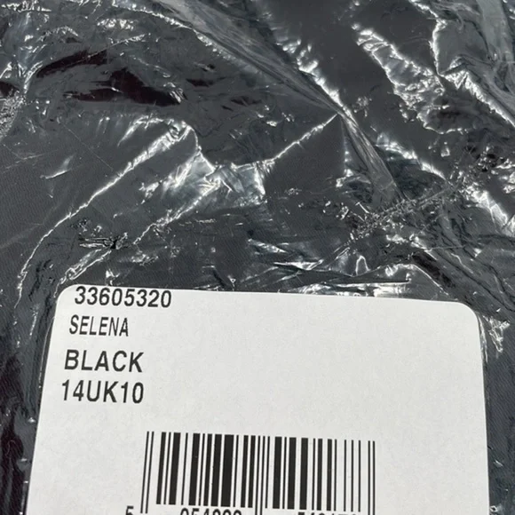 REISS Black Selena Long Sleeve Utility Jumpsuit - Picture 9 of 9